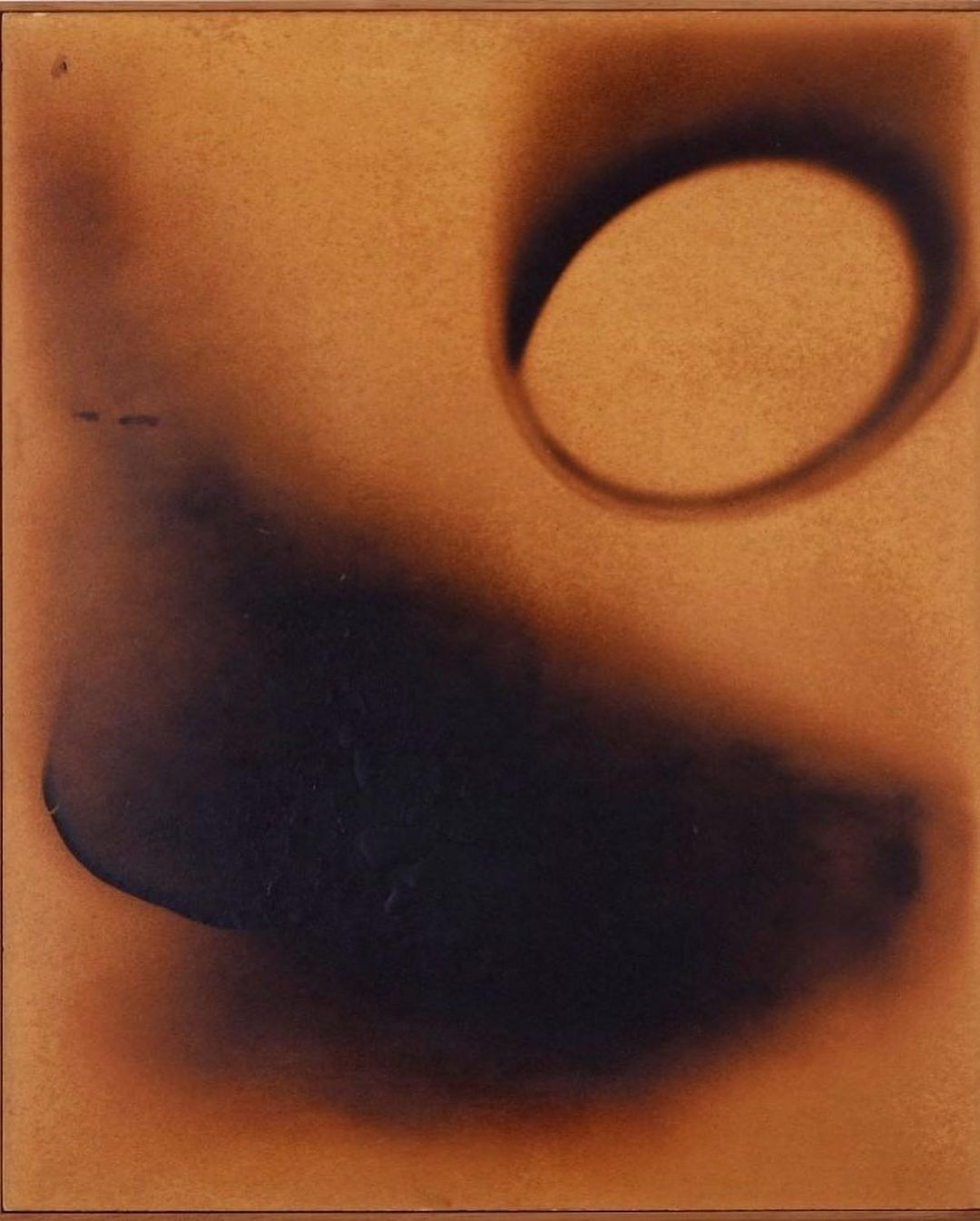 A 1961 fire painting by Yves Klein